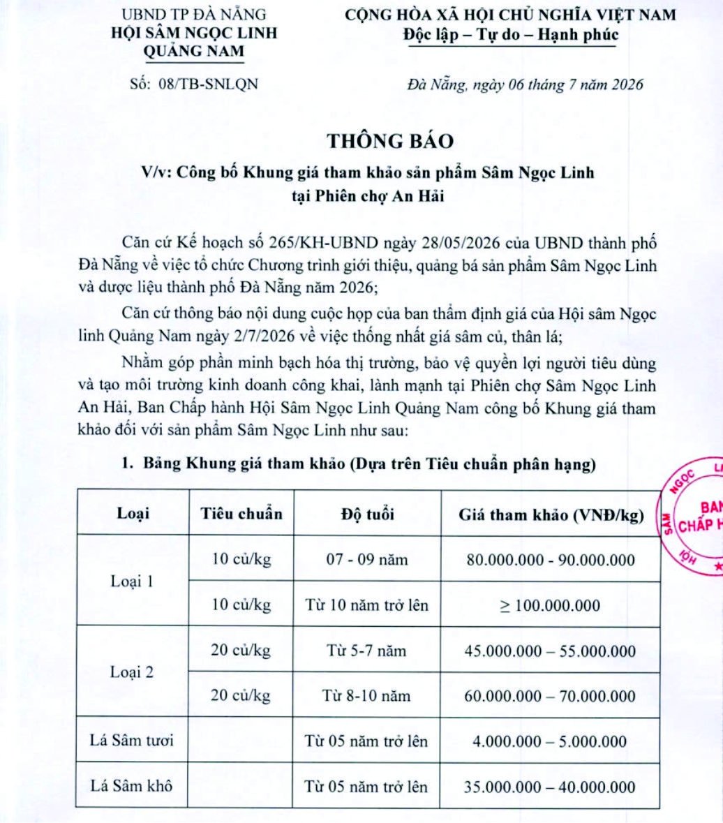 Sâm Ngọc Linh củ
